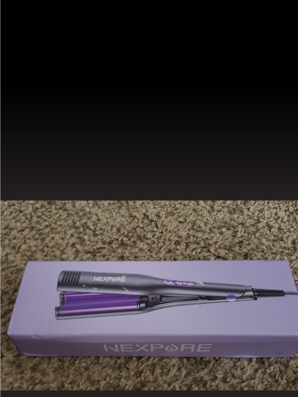 NexPore Purple Triple-Barrel Ceramic Hair Waver